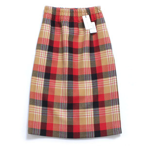 [Tag с тегом, новая, фиксированная цена 83 600 иен] Dries Van Noten Solidos 1036 W.W.Skirt Size36 Red Doris Vannotten Chexkato