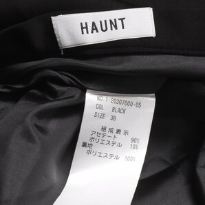 HAUNT STRECTH SATIN SK size38 BLACK 1-20307000-30 ハウント ストレッチサテンスカートの画像5