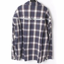 23ss【タグ付き・新品・定価41,800円】FACETASM ZIPPED CHECK SHIRT size4 BLUE×WHITE ABH-SH-M02 ファセッタズム チェックシャツ_画像4