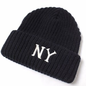 COOPERSTOWN NY KNIT キャップ 定価5,390円 ネイビー クーパーズタウン ニット帽 ビーニー