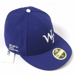 23ss【新品・未使用】WTAPS NEWERA 59FIFTY LOW PROFILE CAP POLY. TWILL. NEWERA LEAGUE BLUE size7 3/8 ダブルタップス ニューエラ