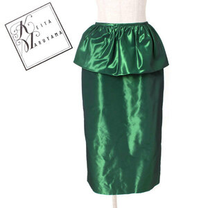 KEITA MARUYAMA Ruffle skirt ラッフルスカート 定価53,000円 size1 グリーン ケイタマルヤマ