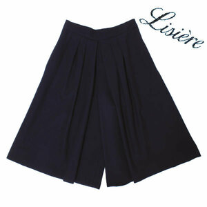 Lisiere WOOL CULOTTE PT ガウチョパンツ 定価31,320円 size36 ネイビー 15-030-560-0131-3-0 リジェール