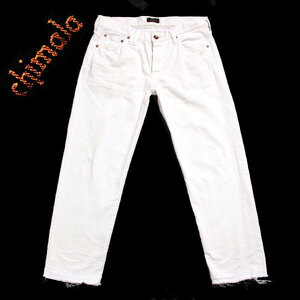 chimala アンクルカット ホワイトデニムパンツ size28 ホワイト CS13 WP07B チマラ カットオフ