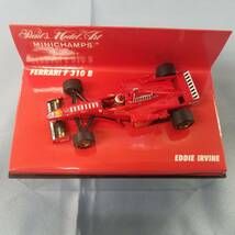 ミニチャンプス　MINICHAMPS　F1　フェラーリ　FERRARI　F310 B　エディ アーバイン　EDDIE IRVINE　1/64_画像2