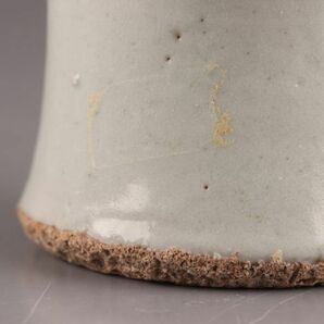 古美術 朝鮮古陶磁器 李朝 白磁 杯台 時代物 極上品 初だし品 C5108の画像9
