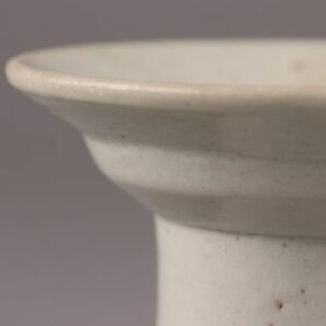 古美術 朝鮮古陶磁器 李朝 白磁 杯台 時代物 極上品 初だし品 C5108の画像7