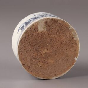 古美術 朝鮮古陶磁器 李朝 白磁 染付 分院 花瓶 時代物 極上品 初だし品 C5285の画像10