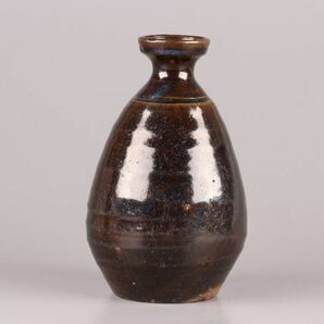 古美術 朝鮮古陶磁器 李朝 飴釉 徳利 時代物 極上品 初だし品 C5254の画像2