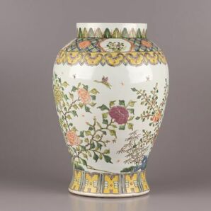 中国古玩 唐物 清代 大清光緒年製 款 粉彩 花瓶 時代物 極上品 初だし品 C5296の画像3