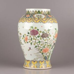 中国古玩 唐物 清代 大清光緒年製 款 粉彩 花瓶 時代物 極上品 初だし品 C5296の画像5