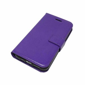 iPhone 11 Pro アイフォン アイホン 11 プロ 手帳型 スタンド カード入れ フェイクレザー 合成皮革 ケース カバー パープル 紫色