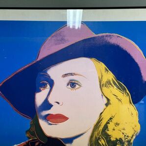 レア Andy Warhol アンディ・ウォーホル With Hal from the Ingrid Bergman 1983 アートポスター ヴィンテージ 約縦100cm×横70cmの画像2