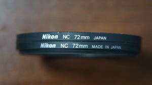 [72mm] Nikon NC / ニュートラルカラーフィルター 1680円/枚