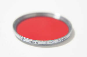 [43mm] NIPPON KOGAKU / Japan optics / Nikon R60 silver frame color filter translation have goods [F3038]