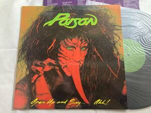 POISON　ポイズン　セカンドアルバム　Open up and Say Ahh　アナログ　レコード　1LP　ヘアメタル　LAメタル