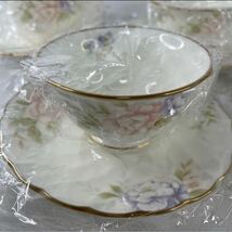 未使用 1円〜 Noritake ノリタケ CHELSEA FLOWER カップ&ソーサー 5客セット ティーカップ カップ ソーサー 花柄 ボーンチャイナ_画像4