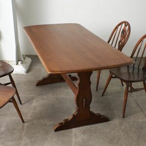 IZ67969F★ERCOL オールドコロニアル リフェクトリーテーブル 英国 アーコール 木製 オーク ダイニングテーブル W1530 イギリス カントリー