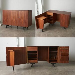 IZ77032F* rare Britain Vintage folding desk deformation desk study desk . a little over desk cheeks sideboard storage modern Vintage key attaching 