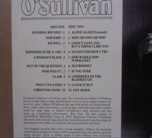 ギルバート・オサリバン / O'SULLIVAN, GILBERT　LP_画像8