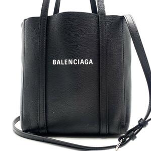 1 иен [S класс прекрасный товар трудно найти товар ]BALENCIAGA Balenciaga Every teixxs 2way ручная сумочка большая сумка сумка на плечо черный чёрный плечо ..