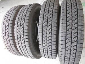 K580 195/85R16 114/112L LT 195/85-16 スタッドレス 中古4本 W979 BS