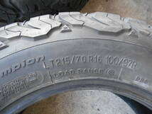 K630 LT215/70R16 100/97R 215/70-16 6PR 中古4本 All-terrain T/A KO2_画像3