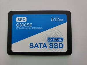 使用時間極小！ 37時間/SSD SATA 2.5インチ 512GB/SPD Q300SE