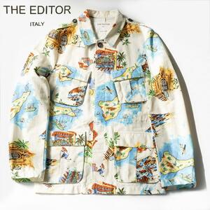 【美品】THE EDITOR ザ エディター アロハ ジャケット 48(L)　RU