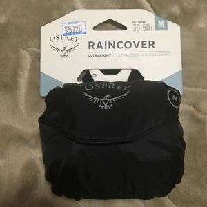 新品 オスプレー Osprey ULレインカバー M OS58023 ブラック 黒 レインカバー ザックカバー 雨具