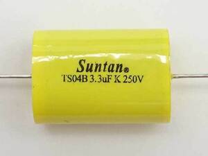 Suntan製3.3μF250V。2個セット。フィルムコンデンサー　新品　定形外120円OK