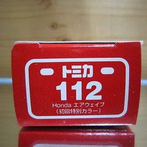 322 絶版・希少 初回特別カラー TOMYトミカ No 112 ホンダ エアウェイブ 2005 新車シール付の画像5