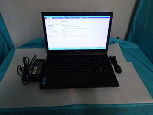 富士通株式会社 品名:LIFEBOOK A574/K 型名:FMVA08004 CPU:i5-4310M 2.70GHz 実装RAM:4GB HDD:320GB DVD-ROM 付属品:アダプタ ジャンク #22