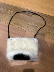 ZARA fur shoulder bag 