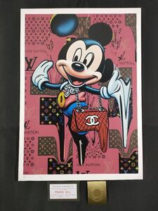 世界限定100枚 DEATH NYC アートポスター 19 ミッキーマウス Mickey Mouse ディズニー LouisVuitton バンクシー Banksy POP