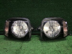 ☆ジムニー　JB23W　純正　ヘッドライト　左右セット　社外　H4　LEDバルブ付き　送料サイズ【M】