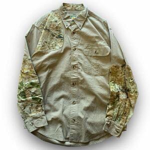 231028BRB69● Cabela's LS SHIRT SIZE:M カベラス ハンティングシャツ ビンテージ vintage ボタンダウンシャツ 長袖シャツ カーキ