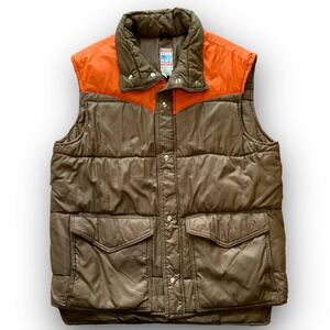 240223KMT5● 1970'S Frost Line VEST ビンテージ vintage フロストライン ダウンベスト アメカジ ナイロン アウトドア outdoor