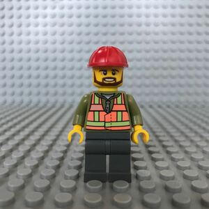 （L155）LEGO レゴ ミニフィグ 正規品 フィギュア レゴシティ 作業員 働く男 街の人