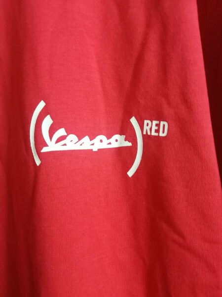 Vespa (RED) ベスパ ヴェスパ オフィシャル 企業 Tシャツ サイズ M バイク