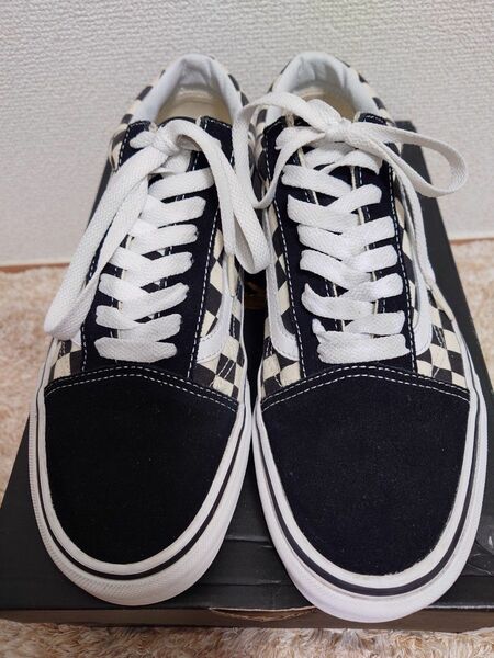 vans 　OLDSCHOOL オールドスクール　チェッカーフラッグスニーカー size26cm