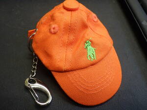 Polo Ralph Laurent ラルフローレン ミニキャップ 帽子 キーホルダー オレンジ