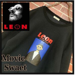 【希少】LEON★レオン☆映画★movie★シンプルプリント☆スウェット★トレーナー☆ムービー★バンド☆ラップ★アニメ☆古着