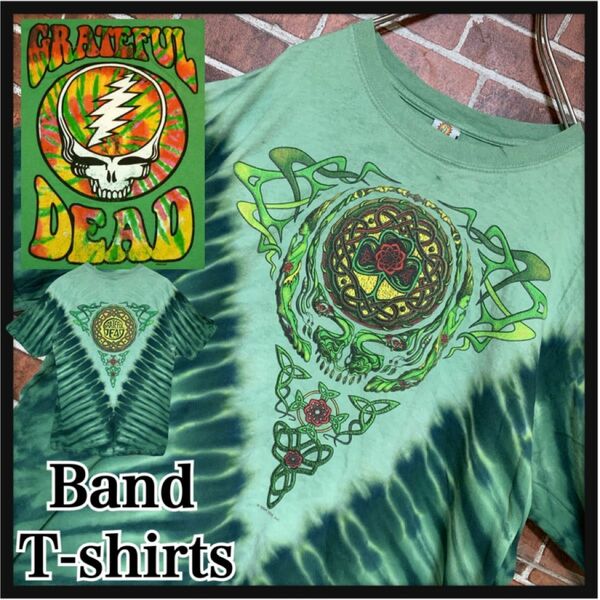 【希少】grateful dead★グレイトフルデッド☆2004★両面プリント★タイダイ☆染め★バンドTシャツ★ヒッピー☆古着