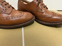 Tricker's トリッカーズ BURTON バートンウイングチップレザーシューズ UK8.5 fitting5 Cシェード_画像7