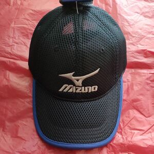 MIZUNO メッシュ キャップ【ジュニアサイズ52~56cmネイビー色】未使用