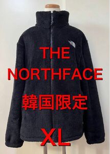 韓国限定　THENORTHFACE ノースフェイス　ホワイトレーベル フリース ジャケット　スエット　黒 ブラック　XL LL