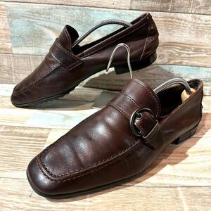 イタリア製 TOD’S トッズ ドライビングシューズ スリッポン 6 1/2 25.5cm程 ダークブラウン オパンケ モカシン ボロネーゼ製法 ゴンミーニ