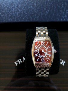 FRANCK MULLER フランクミュラー トノウ カーベックス レッドカーペット 1752MQZ 腕時計 トノーカーベックス 本物 中古良品 レディース 