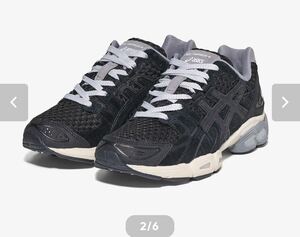 ENNOY asics GEL-NIMBUS 9 (BLACK / SHEET ROCK) 27.5cm